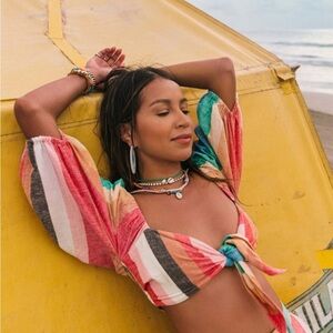 Billabong x Sincerely Jules Collab front tie top